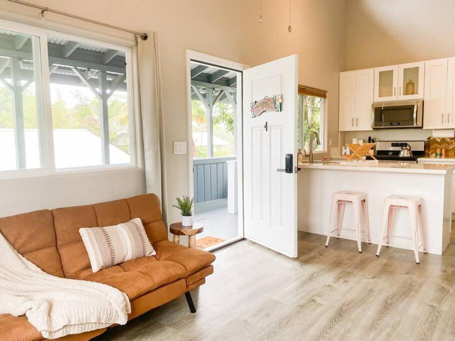 Hibiscus Hale, Full Kitchen, King Bed, Parking Apartment Keaau Екстериор снимка